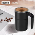 380ML Mini Electric Self-Mixing Coffee Mug - IP67 Waterproof, Food Safe, USB Rechargeable Automatic Magnetic Cup for Tea